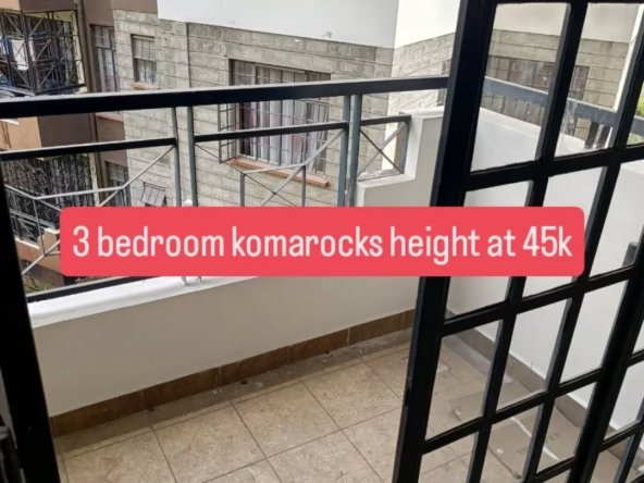 3 Bedroom Master Ensuite Apartment To Let – Komarocks Heights