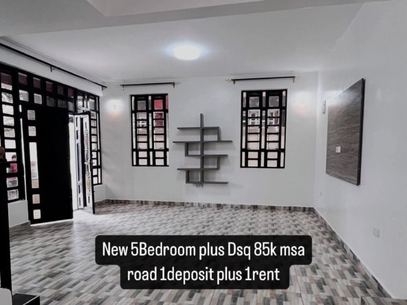 Brand New 5-Bedroom + 2DSQ House for Rent – Mombasa Road