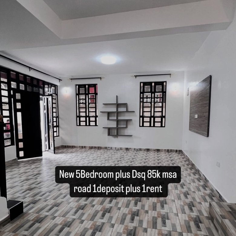 Brand New 5-Bedroom + 2DSQ House for Rent – Mombasa Road