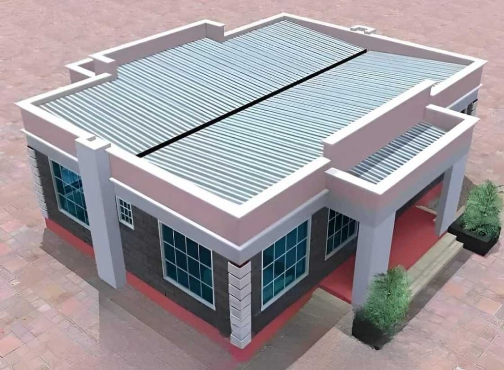 Hidden Flat roof design in Kenya